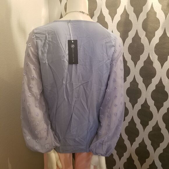 Kara and Kate Swiss Dot Blouse - Picture 8 of 9